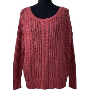 American Eagle Outfitters Rose Pink Sweater(Size Large)